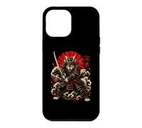 Custodia per iPhone 12 Pro Max Samurai Lupo Guerriero Giapponese Katana Art