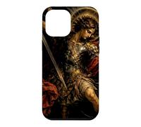 Custodia per iPhone 12 Pro Max San Michele Arcangelo Barocco Chiaroscuro Icona Design