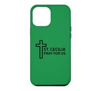 Custodia per iPhone 12 Pro Max Santa Cecilia Preghiera Cattolica Musica Ministero Design