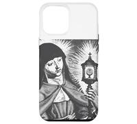 Custodia per iPhone 12 Pro Max Santa Chiara d'Assisi Santa Cattolica Italiana Donna