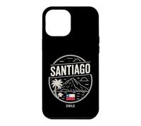 Custodia per iPhone 12 Pro Max Santiago Cile Vulcano Palma Tramonto Design