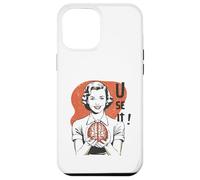 Custodia per iPhone 12 Pro Max Sarcastic Retro Use It Brain Funny Psychology Mind 1950s