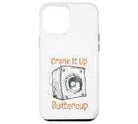 Custodia per iPhone 12 Pro Max Sarcastico amante della musica Crank it up Buttercup