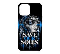 Custodia per iPhone 12 Pro Max Save Our Souls - Abbigliamento tecnico in stile techno