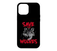 Custodia per iPhone 12 Pro Max Save The Wolves Faccia Di Lupo Contro Caccia Al Lupo