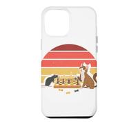 Custodia per iPhone 12 Pro Max Scacchiera con tappetino per gatti