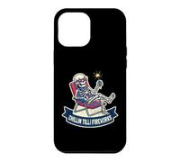 Custodia per iPhone 12 Pro Max Scheletro Chillin Till The Fireworks Funny 4th of Lazy Luglio