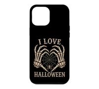 Custodia per iPhone 12 Pro Max Scheletro Mani Cuore I Love Halloween Spider Costume