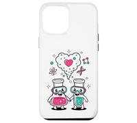 Custodia per iPhone 12 Pro Max Science Love Vibes Chemistry Lab Carino San Valentino