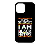 Custodia per iPhone 12 Pro Max Scienziato dei dati Melanina I Am Black History Working Mom Dad