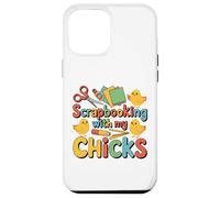 Custodia per iPhone 12 Pro Max Scrapbooking con i miei pulcini Chicken Craft Hobby
