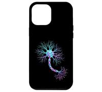 Custodia per iPhone 12 Pro Max Segnali variopinti di scienza del cervello delle cellule neuronali di neurobiologia