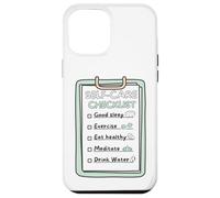 Custodia per iPhone 12 Pro Max SelfCare Checklist Promemoria abitudini sane