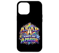 Custodia per iPhone 12 Pro Max Sempre dire una preghiera arcobaleno croce cristiana fede
