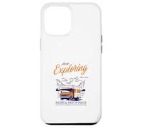 Custodia per iPhone 12 Pro Max Sempre esplorare il silenzio Riposo Pace (Nature Camping Graphic)