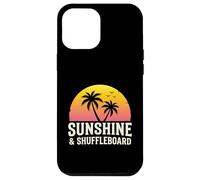 Custodia per iPhone 12 Pro Max Shuffleboard Giocatore Gioco Da Tavolo Amante All'aperto Shuffle Board