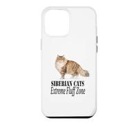Custodia per iPhone 12 Pro Max Siberian Cats Extreme Fluff Zone, design per proprietario di gatti