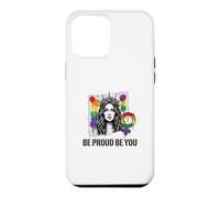 Custodia per iPhone 12 Pro Max Sii orgoglioso e sii arcobaleno LGBTQ Pride Femminista