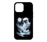 Custodia per iPhone 12 Pro Max Silkie Pollo Ululando alla Luna 90's Retro