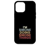 Custodia per iPhone 12 Pro Max Simone Name Simone Personalized Name First Given