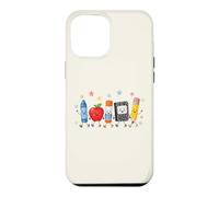 Custodia per iPhone 12 Pro Max Simpatico materiale scolastico Crew Back to School Cartoon Design