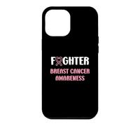 Custodia per iPhone 12 Pro Max Simple woman fighting ribbon fighter Breast Cancer Awarenes