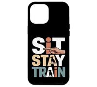 Custodia per iPhone 12 Pro Max Sit Stay Train Dog Obbedience Trainer