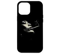 Custodia per iPhone 12 Pro Max Smoky Jazz Man Minimal Face Portrait Estetica
