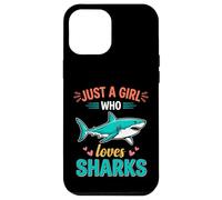 Custodia per iPhone 12 Pro Max Solo una ragazza che ama gli squali, l'oceano, la vita marina, Great White
