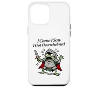 Custodia per iPhone 12 Pro Max Sono venuto ho visto che sono stato sopraffatto dal panico della piccola rana cavaliere