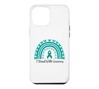 Custodia per iPhone 12 Pro Max Sostengo i sopravvissuti alla consapevolezza delle aggressioni sessuali Boho Rainbow