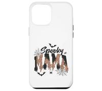 Custodia per iPhone 12 Pro Max Spooky Mama Leopard Print Ghost Halloween Design