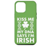 Custodia per iPhone 12 Pro Max St Patricks Kiss Me My DNA dice che sono irlandese