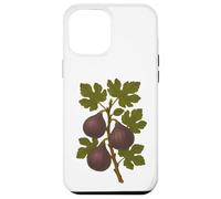 Custodia per iPhone 12 Pro Max Stampa artistica vintage con fico botanico natura frutta