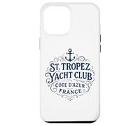 Custodia per iPhone 12 Pro Max Stampa vintage di St. Tropez Yacht Club Navy