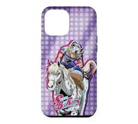 Custodia per iPhone 12 Pro Max Steel Ball Run Johnny on Horseback with Show Logo Anime