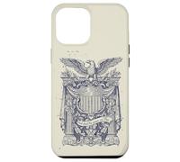 Custodia per iPhone 12 Pro Max Stemma dell'aquila patriottica, vintage, araldica, USA