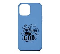 Custodia per iPhone 12 Pro Max Sto parlando con Dio Christian Faith Design