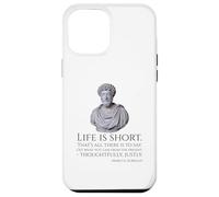 Custodia per iPhone 12 Pro Max Stoicismo - La vita è breve - Filosofia stoica di Marco Aurelio