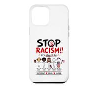 Custodia per iPhone 12 Pro Max Stop Racism It's Okay to Be Asian Black Arab Normal American