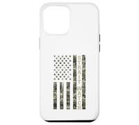 Custodia per iPhone 12 Pro Max Strait Watch USA American Flag Camouflage Distressed Style