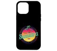 Custodia per iPhone 12 Pro Max Sumatra Indonesia retrò tramonto vintage souvenir
