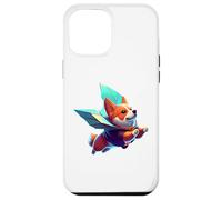 Custodia per iPhone 12 Pro Max Super Eroe Corgi con un Cape Super Dog