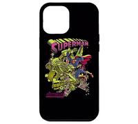 Custodia per iPhone 12 Pro Max Superman Versus Metallo Blacklight