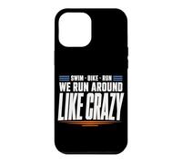 Custodia per iPhone 12 Pro Max Supporto per triathlon Crew Swim Bike Run Race Day