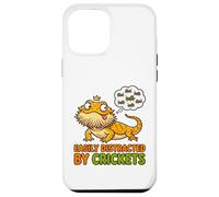 Custodia per iPhone 12 Pro Max T-shirt divertente con drago barbuto distratto da crickets