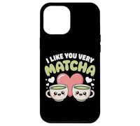 Custodia per iPhone 12 Pro Max Tè Matcha Che Dice Tè Verde I Like You Very Matcha
