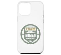 Custodia per iPhone 12 Pro Max TEAM NOMAD ADVENTURE - Emblema circolare per esploratori all'aperto