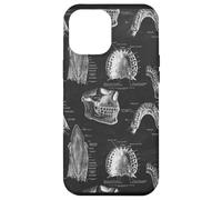 Custodia per iPhone 12 Pro Max Tema Dentale Vintage Denti Umani Anatomia Grafica