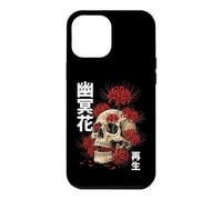 Custodia per iPhone 12 Pro Max Teschio Giglio Ragno Giapponese Giappone